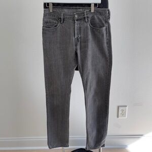 All Saints Mens Iggy Slim Fit Jeans - Faded Grey Wash - W32